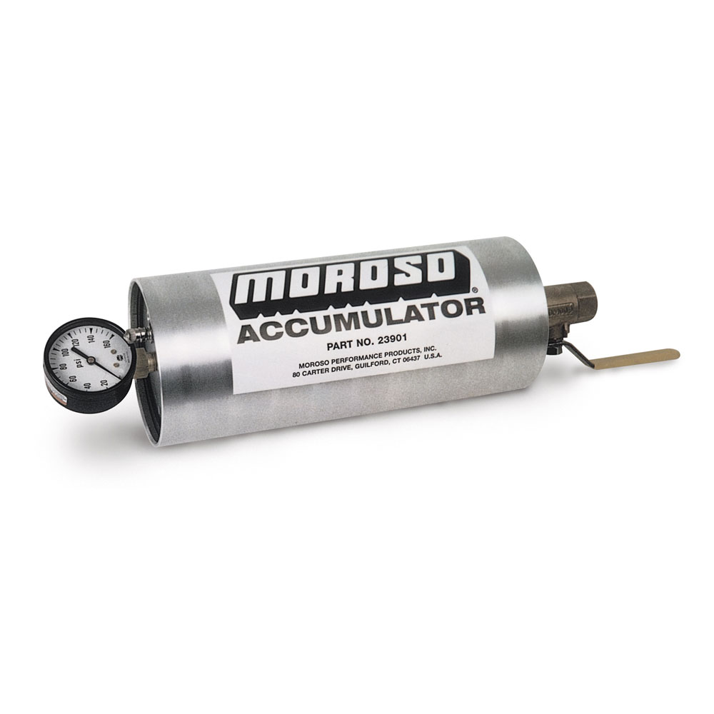 Photo for Moroso Oil Accumulator 23901; 1.5 Quarts Clear Anodized Aluminum