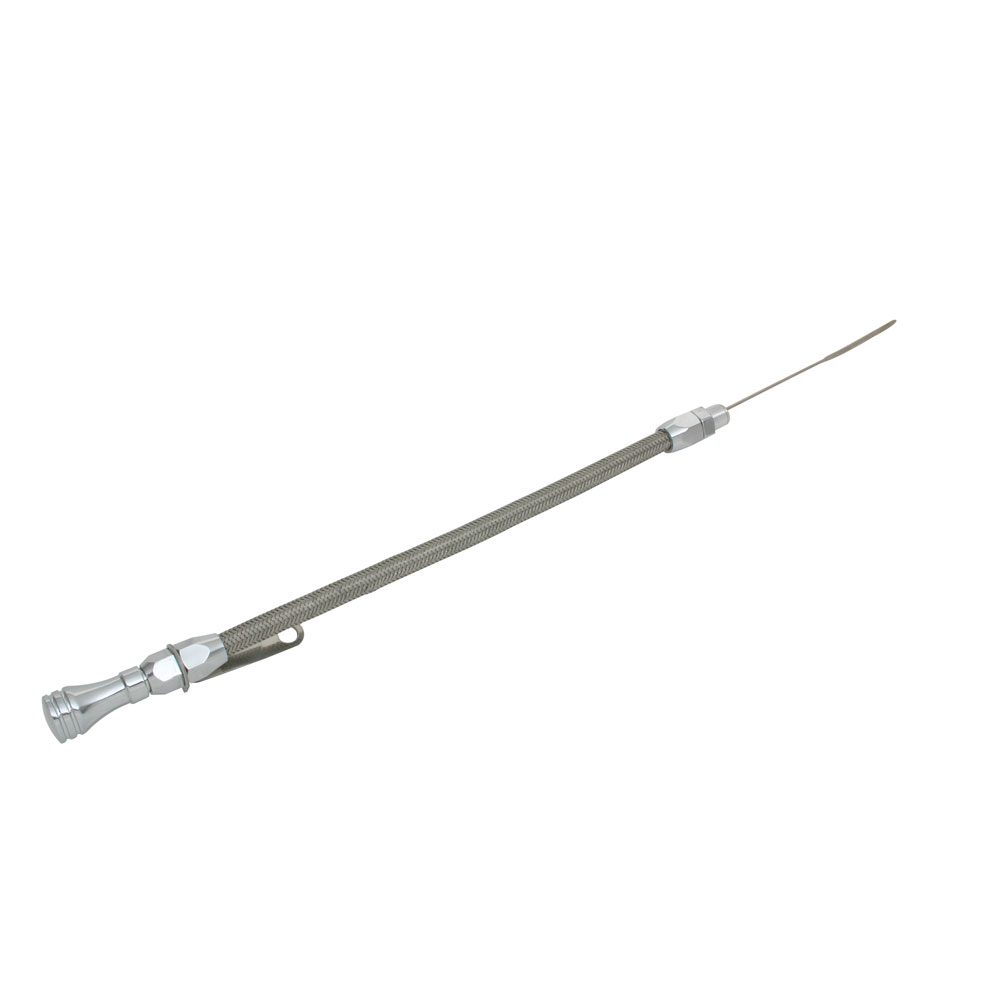 Moroso Oil Dipstick 25971; 20.750 in. Non Locking Brite Anodized Aluminum 