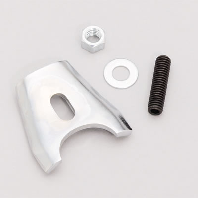 Moroso Distributor Clamp 26200; Clear Zinc Steel for Chevy 262 to 400, 396 to 454 