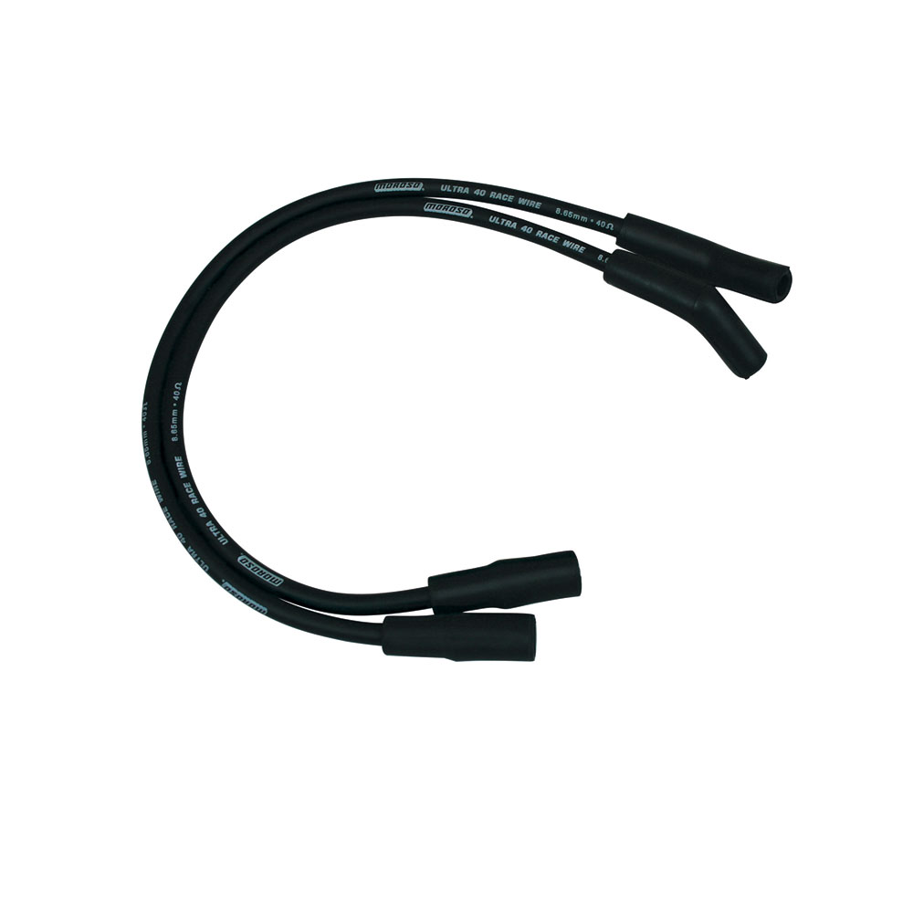 Photo for Moroso Spark Plug Wire Set 28286; Ultra 40 8.650 mm Black Spiral Core OE OE for 1999 to 2008 Harley Davidson FLT, FLHT, FLHR, FLTR