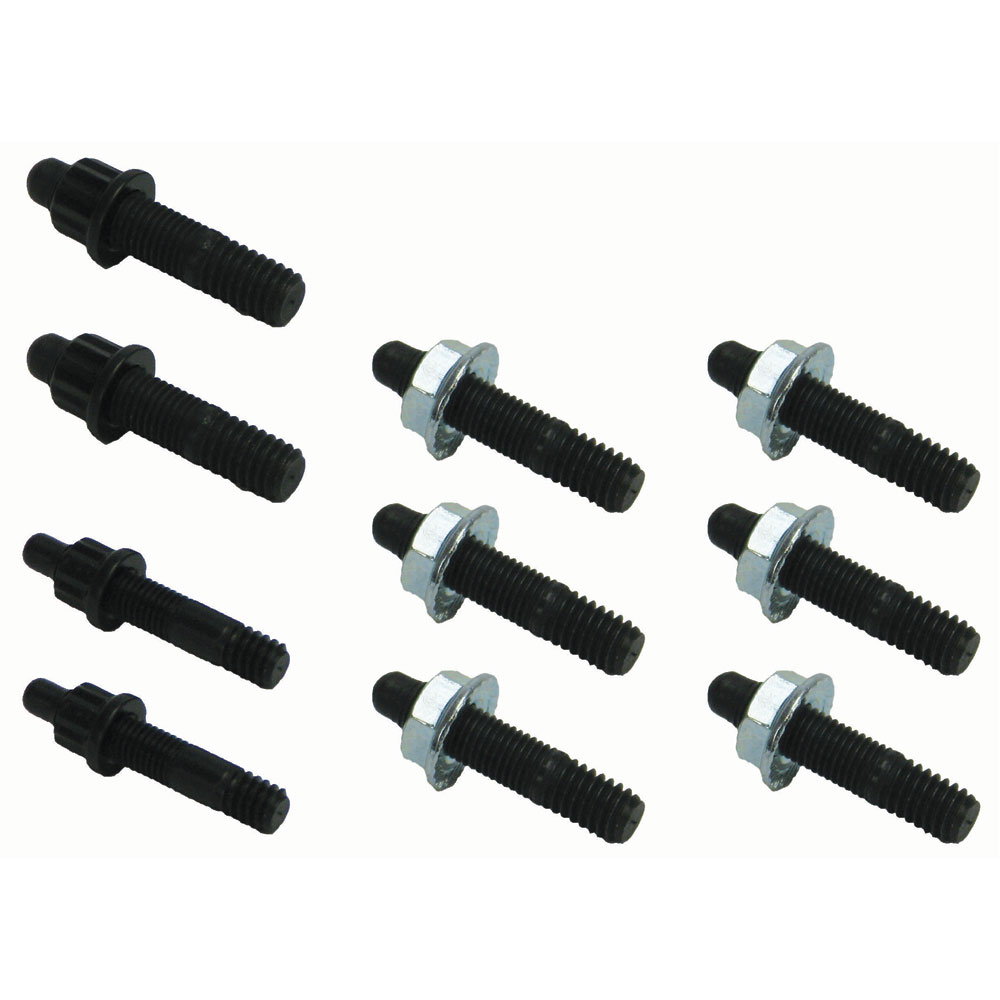 Moroso Oil Pan Stud Kit 38361; 12-Point Stud Black Oxide Steel for Chevy 396 to 454, DRC, Merlin 