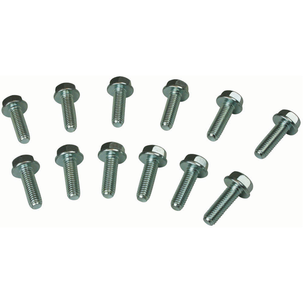 Photo for Moroso Exhaust Header Bolt Kit 38711; M8 x 1.25 Clear Zinc Steel Hex Head for GM LS
