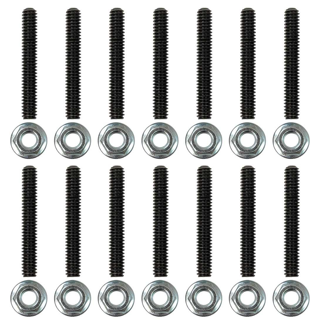 Moroso Valve Cover Studs 38824; Valve Cover Stud Kit Steel Hex Head 1/4 in. -20 for Chevy 396 to 454 