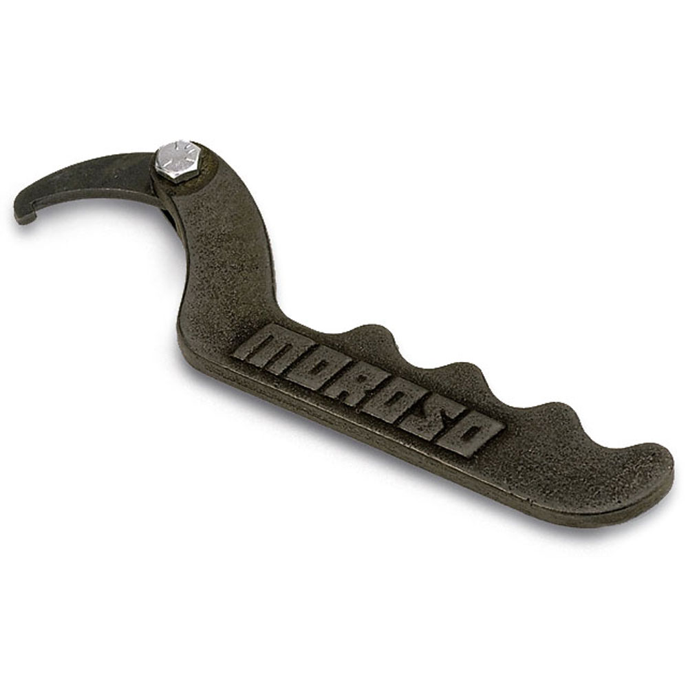 Photo for Moroso Suspension Coil-Over Spanner Wrench 62030; Coilover Shock Adjusting Tool Black Cast Steel Up to 3.250 in. Moroso, Competition Engineering, Avo, Hal, Koni, Bilstein, Carrera, Monroe