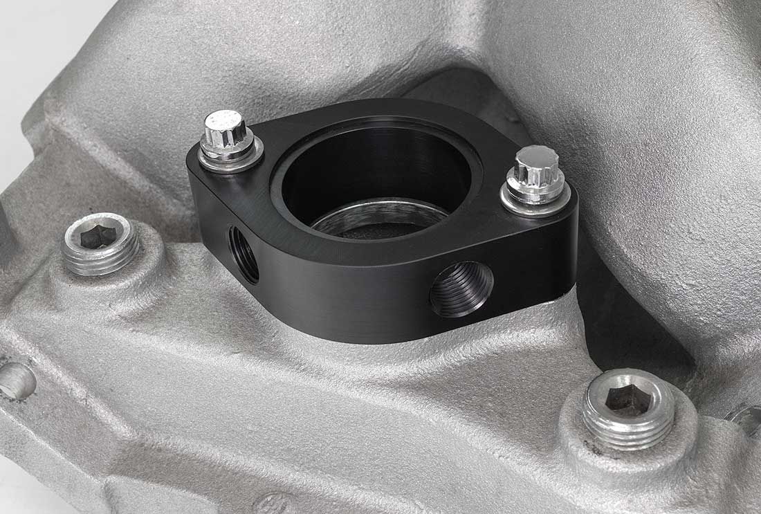Moroso Thermostat Housing Spacer 63434; 1.0 in. for Chevy 262 to 400, 396 to 454 