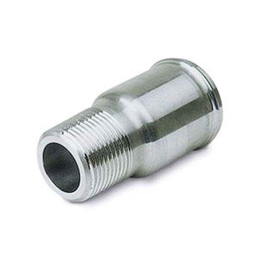 Photo for Moroso Water Pump Fitting 63544; Electric NPT to Hose Barb Adapter Natural 1.000 in. NPT Male Straight 1.250 in. Hose Barb