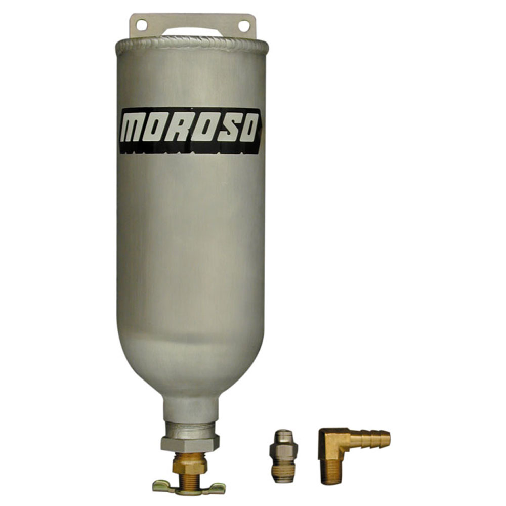 Photo for Moroso Engine Coolant Reservoir 63660; Radiator Overflow Tank 1 Quart Natural Aluminum 9.000 in. 3.125 in.