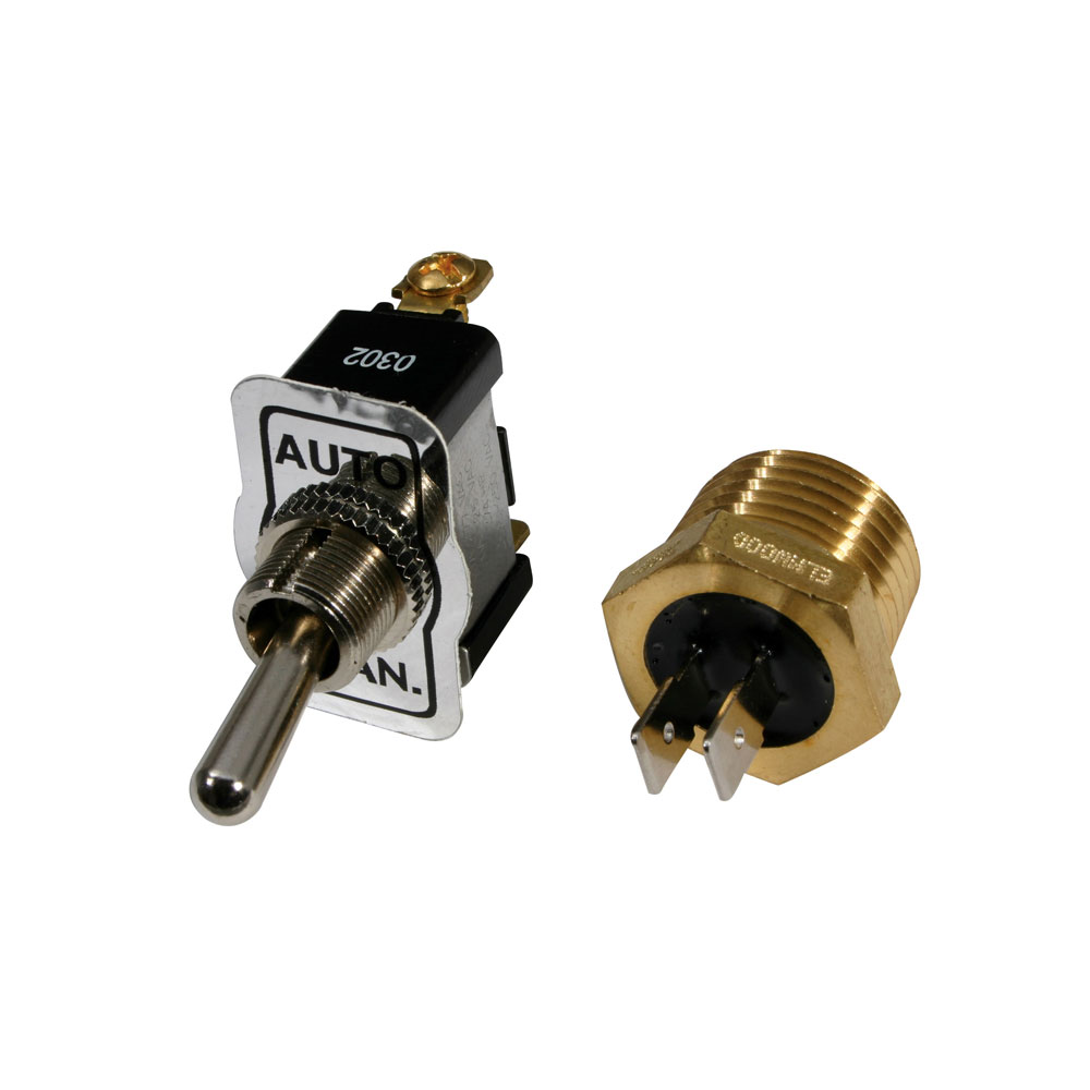 Photo for Moroso Engine Coolant Fan Temperature Switch 63760; Electric Pump Thermostatic Switch 160 deg. (+/-5 deg) 0 Fan 1/2 in. NPT Screw On