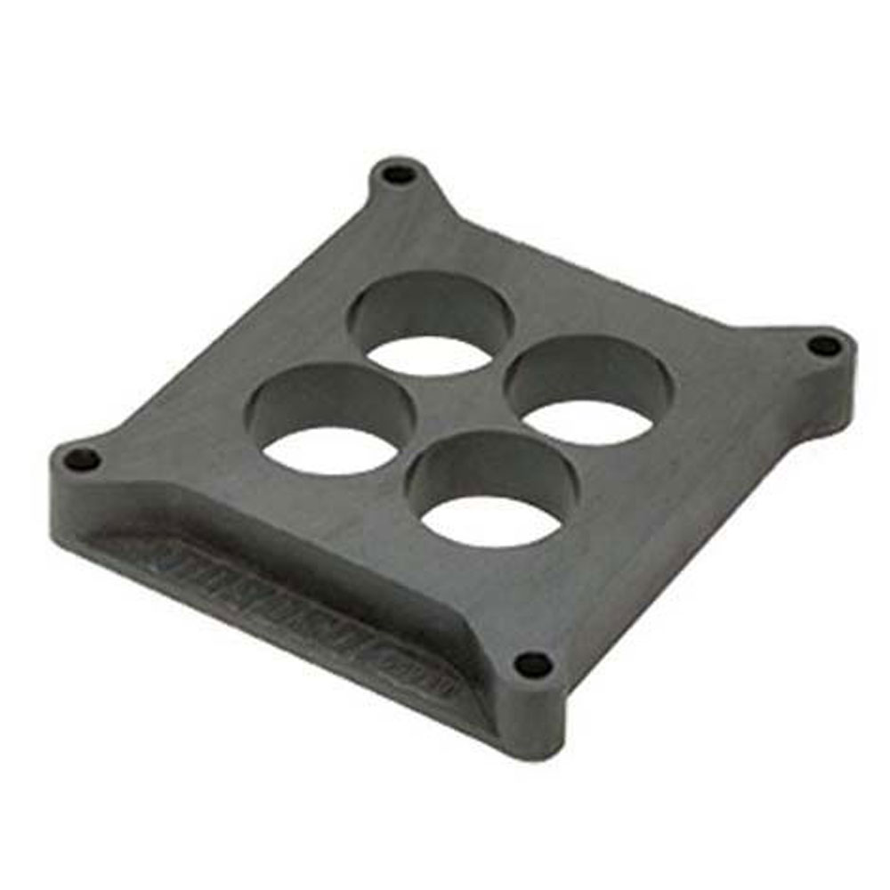 Moroso Carburetor Spacer 64930; Plastic 4-Hole Spacer 4150 Square Bore 1.000 in. 4-Hole Black Plastic 