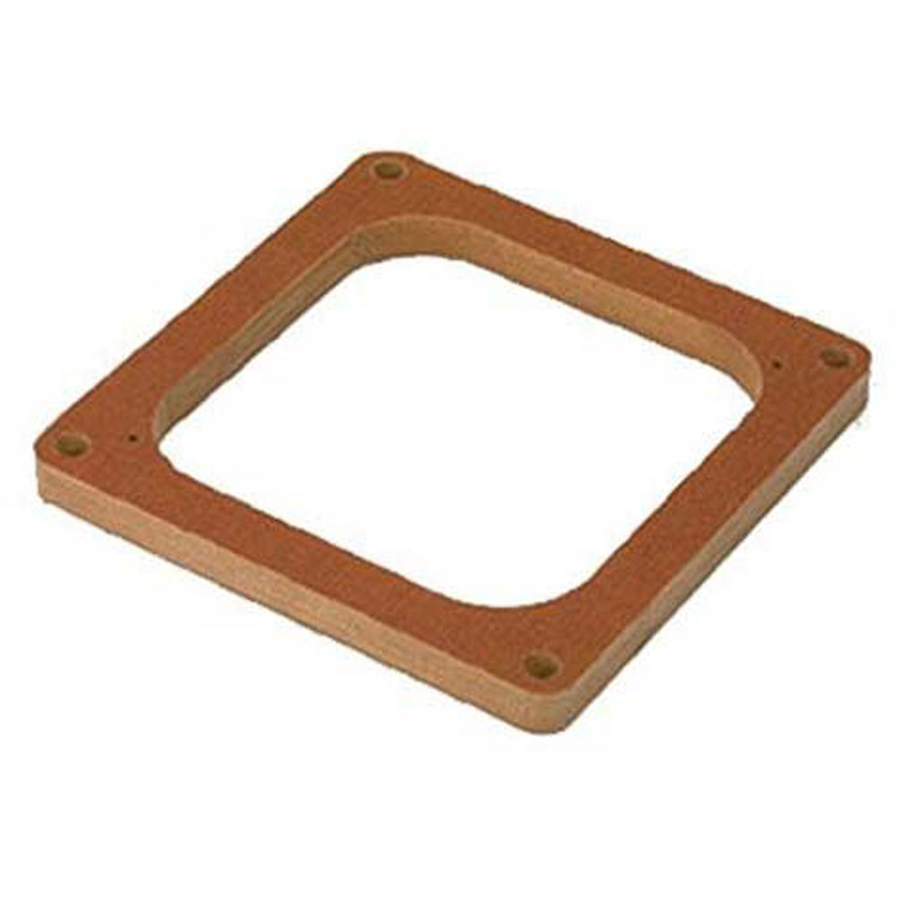 Moroso Carburetor Spacer 64947; Phenolic Spacer 4500 Dominator 0.500 in. Open Brown Phenolic 
