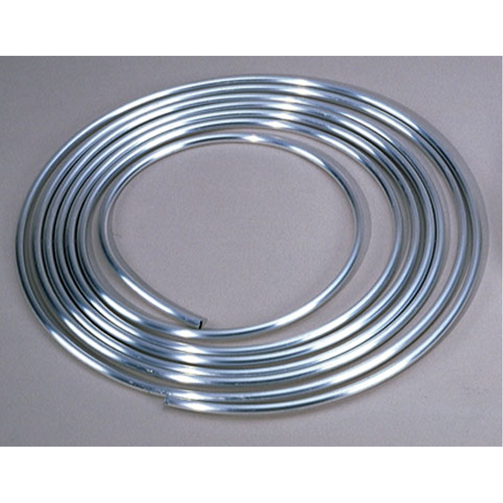 Moroso Fuel Line 65330; Aluminum Fuel Line 25 ft. 3/8 in. Raw Aluminum 