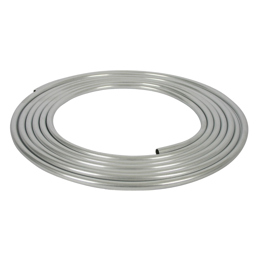 Moroso Fuel Line 65340; Aluminum Fuel Line 25 ft. 1/2 in. Raw Aluminum 