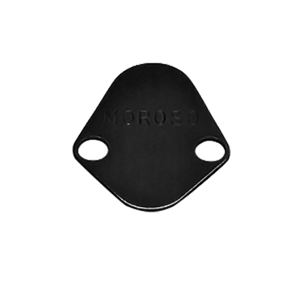 Photo for Moroso Fuel Pump Block-Off Plate 65392; Aluminum Block Off Plate Black Anodized Aluminum for Chevy, Chrysler, Ford 396 to 454, 273 to 440, 289 to 351W, 429 to 460