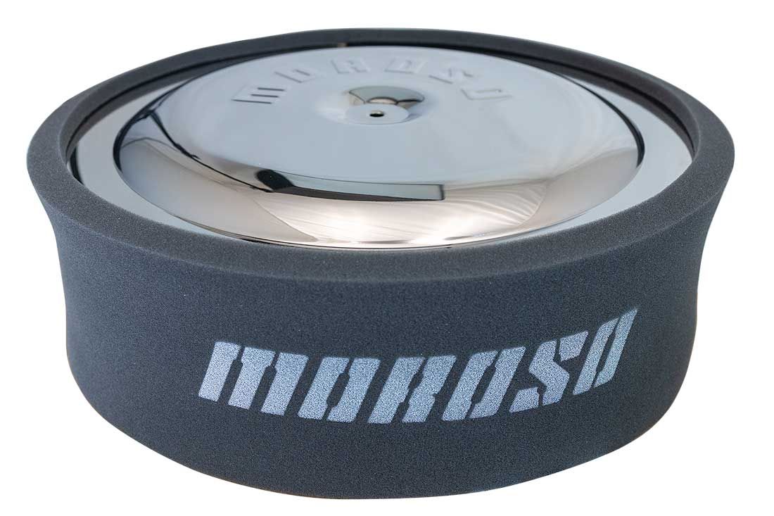 Moroso Air Filter Wrap 65948; Foam Black 14.000 in. 14.000 in. 4.000 in. Round 