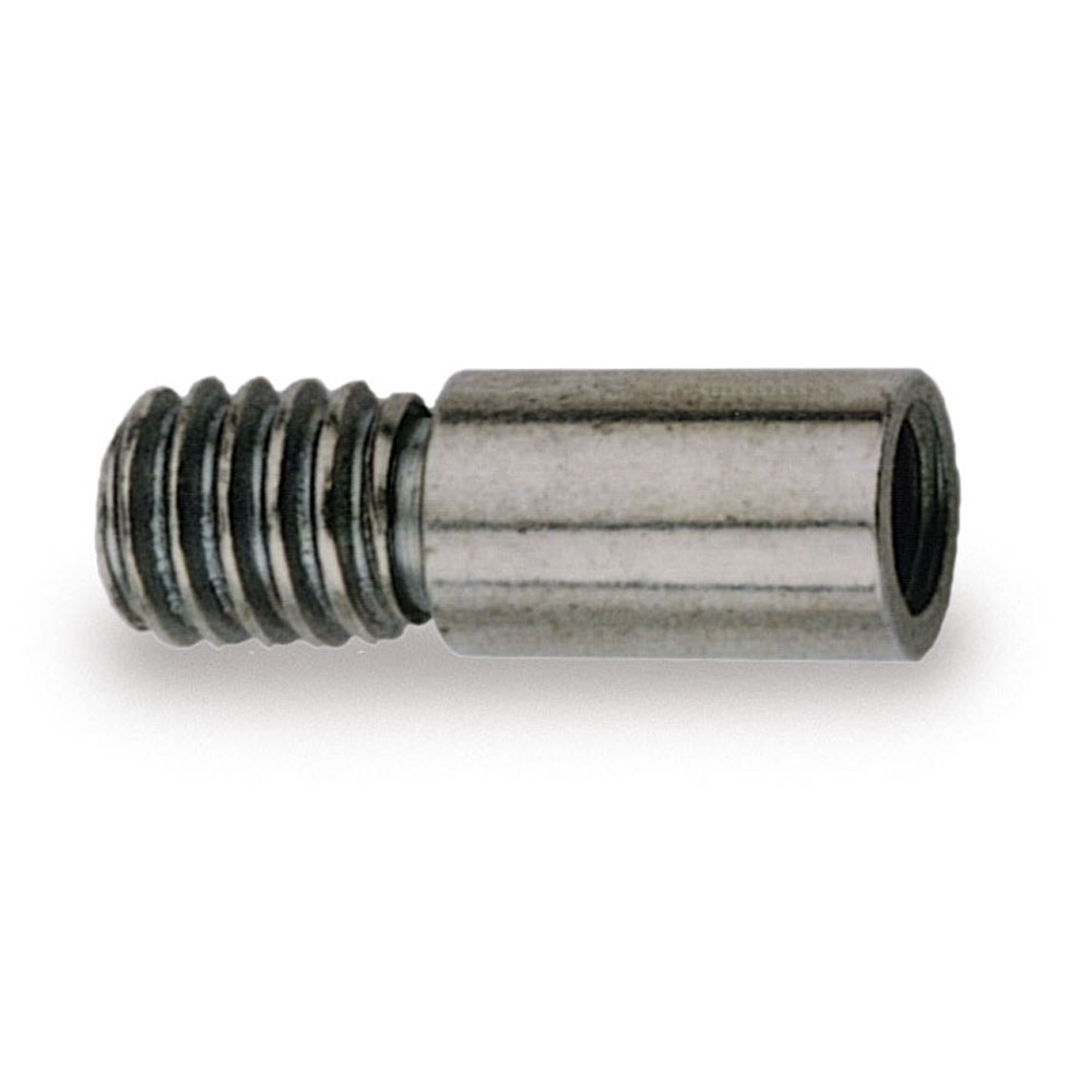 Moroso Air Cleaner Mounting Stud Adapter 66390; Air Cleaner Stud Adapter 5/16 in. -18 Male 1/4 in. -20 Female 0.875 in. Zinc Plated Steel 