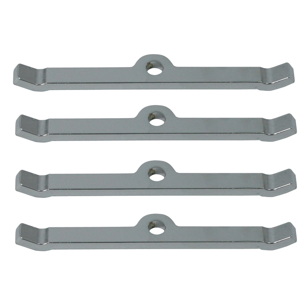 Photo for Moroso Valve Cover Hold Down Tab Set 68510; Chrome Steel for Chevy 262 to 400