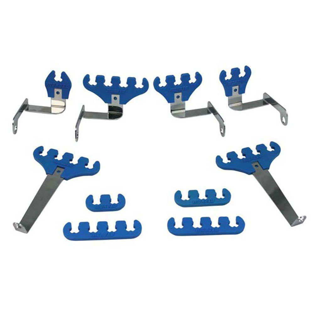 Photo for Moroso Spark Plug Wire Holder 72130; 9.000 mm Bolt to Valve Cover Blue Plastic for Ford 221 to 351W SBF