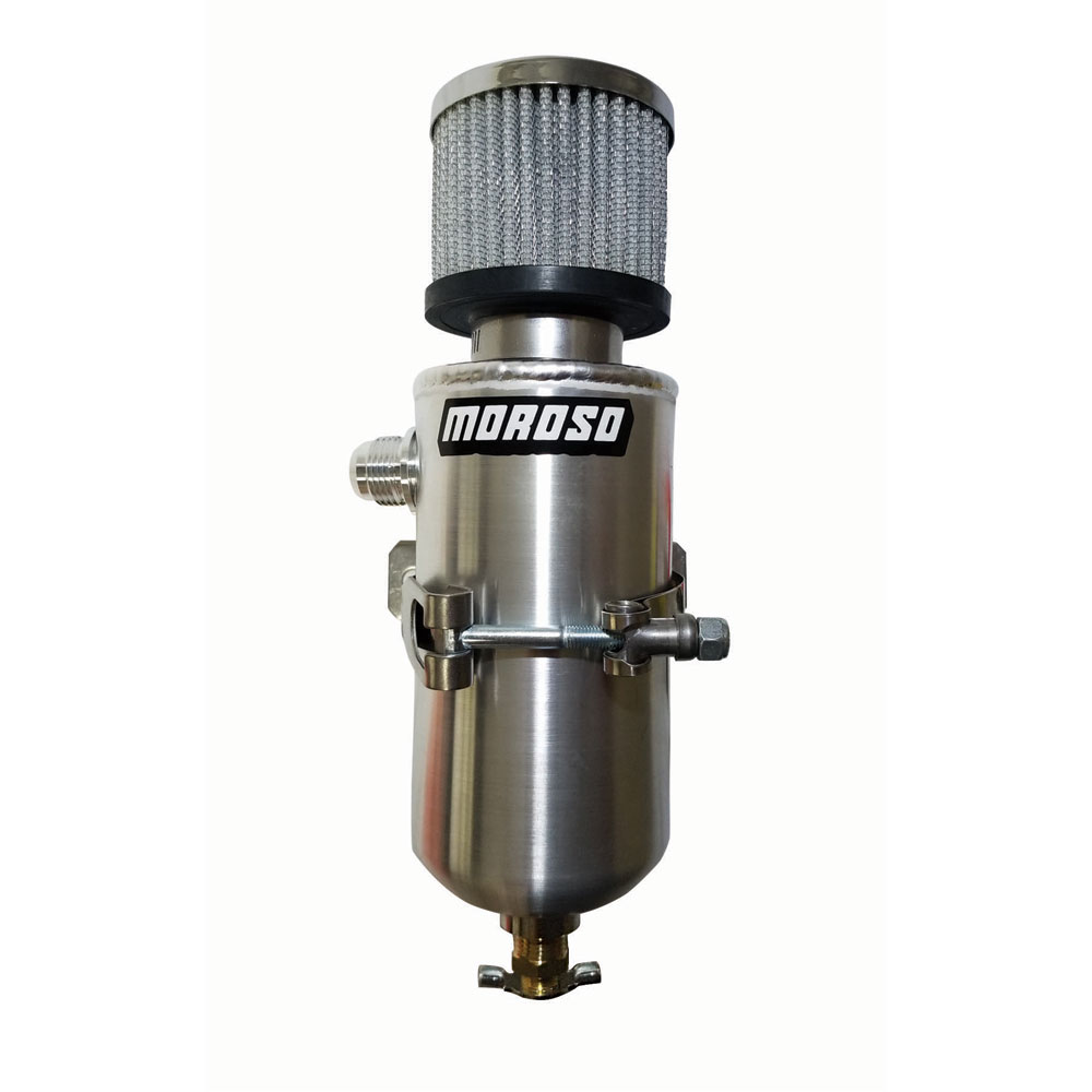 Photo for Moroso Vacuum Breather Tank 85459; Catch Can 3.13 in. 11.500 in. Aluminum 1 Quart