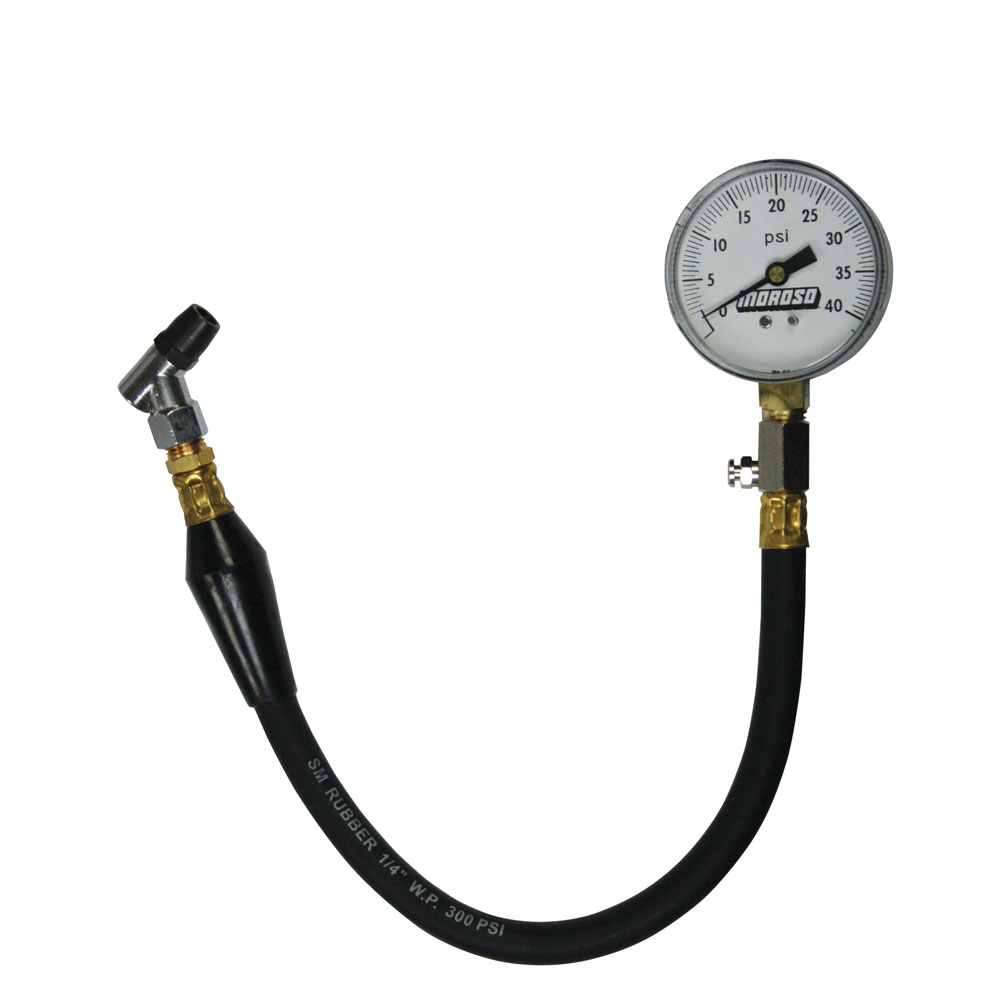 Moroso Tire Pressure Gauge 89555; 0 to 40 PSI 