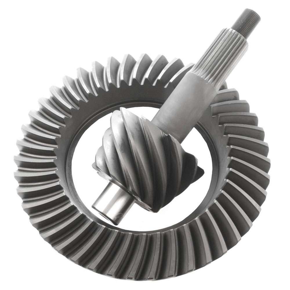Motive Gear Differential Ring and Pinion F890430; Performance 4.3 9 in. Drop Out for 1966 to 1976 Ford, Lincoln, Mercury Bronco (66 to 86), E100 Econoline (69 to 83), E100 Econoline Club Wagon (75 to 83), E to 150 Econoline (75 to 86), E to 150 Econoline Club Wagon (75 to 86), E to 200 Econoline (69 to 74), F100 (75 to 83), F to 150 (75 to 86), Fairlane (57 to 70), Galaxie (59 to 67), Galaxie 500 (62 to 74), Gran Torino (72 to 76), Granada (75 to 80), LTD (65 to 79), LTD II (77 to 79), Maverick (70 to 77), Mustang (65 to 73), Ranchero (57 to 79), Thunderbird (55 to 79), Torino (68 to 76), Continental (58 to 79), Mark III (68 to 71), Versailles (77 to 80), Comet (64 to 77), Cougar (67 to 79), Grand Marquis (75 to 78), Marauder (63 to 70), Marquis (67 to 78), Montego (68 to 76)