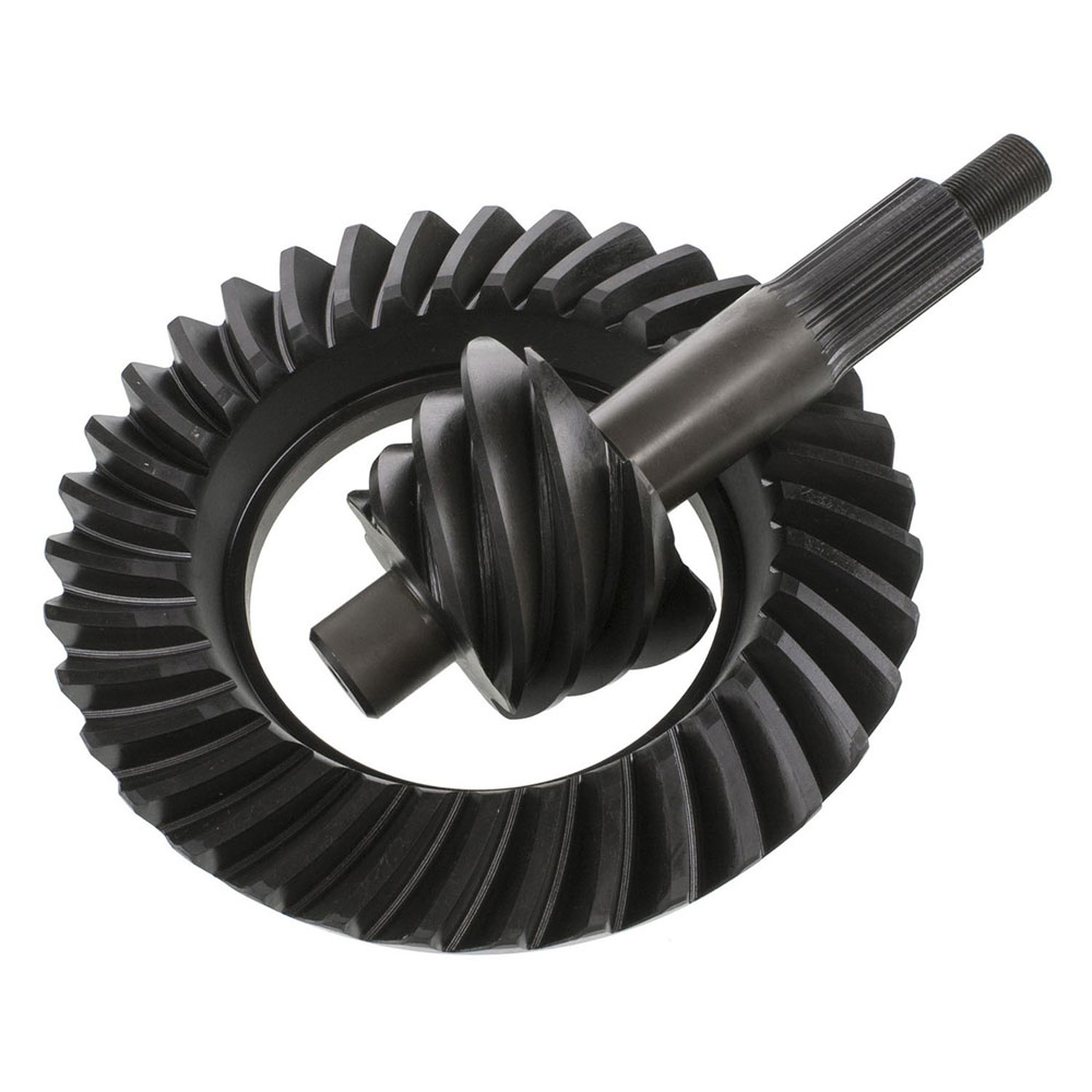 Motive Gear Differential Ring and Pinion F890500AX; Performance AX 5 9 in. Drop Out for 1966 to 1976 Ford, Lincoln, Mercury Bronco (66 to 86), E100 Econoline (69 to 83), E100 Econoline Club Wagon (75 to 83), E to 150 Econoline (75 to 86), E to 150 Econoline Club Wagon (75 to 86), E to 200 Econoline (69 to 74), F100 (75 to 83), F to 150 (75 to 86), Fairlane (57 to 70), Galaxie (59 to 67), Galaxie 500 (62 to 74), Gran Torino (72 to 76), Granada (75 to 80), LTD (65 to 79), LTD II (77 to 79), Maverick (70 to 77), Mustang (65 to 73), Ranchero (57 to 79), Thunderbird (55 to 79), Torino (68 to 76), Continental (58 to 79), Mark III (68 to 71), Versailles (77 to 80), Comet (64 to 77), Cougar (67 to 79), Grand Marquis (75 to 78), Marauder (63 to 70), Marquis (67 to 78), Montego (68 to 76) 