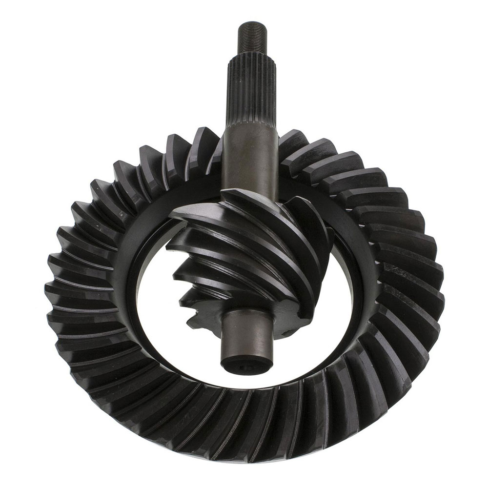 Motive Gear Differential Ring and Pinion F890500AX; Performance AX 5 9 in. Drop Out for 1966 to 1976 Ford, Lincoln, Mercury Bronco (66 to 86), E100 Econoline (69 to 83), E100 Econoline Club Wagon (75 to 83), E to 150 Econoline (75 to 86), E to 150 Econoline Club Wagon (75 to 86), E to 200 Econoline (69 to 74), F100 (75 to 83), F to 150 (75 to 86), Fairlane (57 to 70), Galaxie (59 to 67), Galaxie 500 (62 to 74), Gran Torino (72 to 76), Granada (75 to 80), LTD (65 to 79), LTD II (77 to 79), Maverick (70 to 77), Mustang (65 to 73), Ranchero (57 to 79), Thunderbird (55 to 79), Torino (68 to 76), Continental (58 to 79), Mark III (68 to 71), Versailles (77 to 80), Comet (64 to 77), Cougar (67 to 79), Grand Marquis (75 to 78), Marauder (63 to 70), Marquis (67 to 78), Montego (68 to 76) 