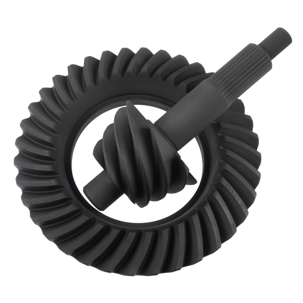 Motive Gear Differential Ring and Pinion F890514; Performance 5.14 Ford 9 in. Drop Out for 1966 to 1976 Ford, Lincoln, Mercury Bronco (66 to 86), E100 Econoline (69 to 83), E100 Econoline Club Wagon (75 to 83), E to 150 Econoline (75 to 86), E to 150 Econoline Club Wagon (75 to 86), E to 200 Econoline (69 to 74), F100 (75 to 83), F to 150 (75 to 86), Fairlane (57 to 70), Galaxie (59 to 67), Galaxie 500 (62 to 74), Gran Torino (72 to 76), Granada (75 to 80), LTD (65 to 79), LTD II (77 to 79), Maverick (70 to 77), Mustang (65 to 73), Ranchero (57 to 79), Thunderbird (55 to 79), Torino (68 to 76), Continental (58 to 79), Mark III (68 to 71), Versailles (77 to 80), Comet (64 to 77), Cougar (67 to 79), Grand Marquis (75 to 78), Marauder (63 to 70), Marquis (67 to 78), Montego (68 to 76)