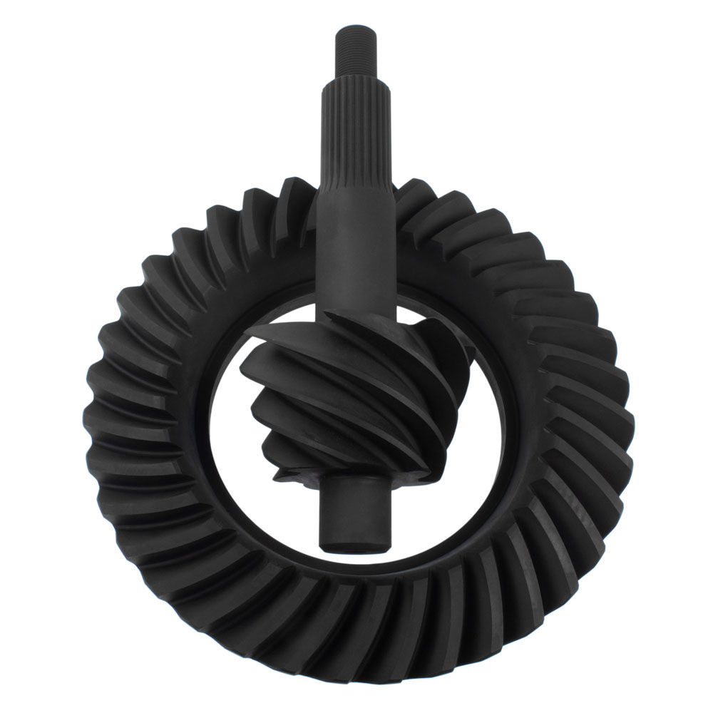 Motive Gear Differential Ring and Pinion F890514; Performance 5.14 Ford 9 in. Drop Out for 1966 to 1976 Ford, Lincoln, Mercury Bronco (66 to 86), E100 Econoline (69 to 83), E100 Econoline Club Wagon (75 to 83), E to 150 Econoline (75 to 86), E to 150 Econoline Club Wagon (75 to 86), E to 200 Econoline (69 to 74), F100 (75 to 83), F to 150 (75 to 86), Fairlane (57 to 70), Galaxie (59 to 67), Galaxie 500 (62 to 74), Gran Torino (72 to 76), Granada (75 to 80), LTD (65 to 79), LTD II (77 to 79), Maverick (70 to 77), Mustang (65 to 73), Ranchero (57 to 79), Thunderbird (55 to 79), Torino (68 to 76), Continental (58 to 79), Mark III (68 to 71), Versailles (77 to 80), Comet (64 to 77), Cougar (67 to 79), Grand Marquis (75 to 78), Marauder (63 to 70), Marquis (67 to 78), Montego (68 to 76) 