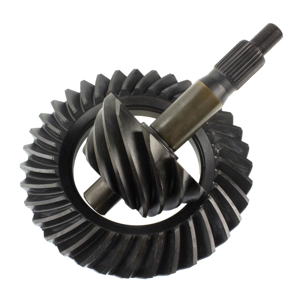 Motive Gear Differential Ring and Pinion F9-350; 3.5 9 in. Drop Out for 1966 to 1976 Ford, Lincoln, Mercury Bronco (66 to 86), E100 Econoline (69 to 83), E100 Econoline Club Wagon (75 to 83), E to 150 Econoline (75 to 86), E to 150 Econoline Club Wagon (75 to 86), E to 200 Econoline (69 to 74), F100 (75 to 83), F to 150 (75 to 86), Fairlane (57 to 70), Galaxie (59 to 67), Galaxie 500 (62 to 74), Gran Torino (72 to 76), Granada (75 to 80), LTD (65 to 79), LTD II (77 to 79), Maverick (70 to 77), Mustang (65 to 73), Ranchero (57 to 79), Thunderbird (55 to 79), Torino (68 to 76), Continental (58 to 79), Mark III (68 to 71), Versailles (77 to 80), Comet (64 to 77), Cougar (67 to 79), Grand Marquis (75 to 78), Marauder (63 to 70), Marquis (67 to 78), Montego (68 to 76) 