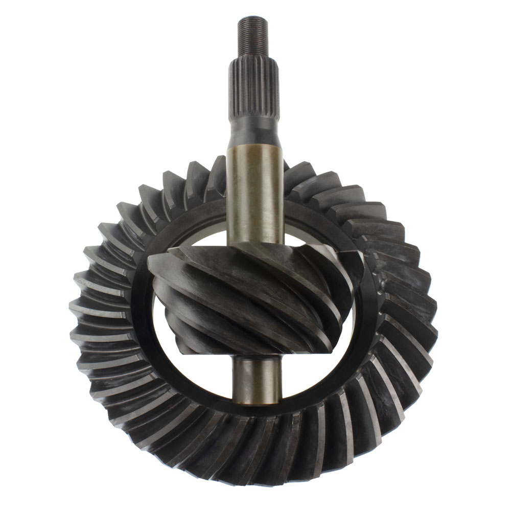 Motive Gear Differential Ring and Pinion F9-350; 3.5 9 in. Drop Out for 1966 to 1976 Ford, Lincoln, Mercury Bronco (66 to 86), E100 Econoline (69 to 83), E100 Econoline Club Wagon (75 to 83), E to 150 Econoline (75 to 86), E to 150 Econoline Club Wagon (75 to 86), E to 200 Econoline (69 to 74), F100 (75 to 83), F to 150 (75 to 86), Fairlane (57 to 70), Galaxie (59 to 67), Galaxie 500 (62 to 74), Gran Torino (72 to 76), Granada (75 to 80), LTD (65 to 79), LTD II (77 to 79), Maverick (70 to 77), Mustang (65 to 73), Ranchero (57 to 79), Thunderbird (55 to 79), Torino (68 to 76), Continental (58 to 79), Mark III (68 to 71), Versailles (77 to 80), Comet (64 to 77), Cougar (67 to 79), Grand Marquis (75 to 78), Marauder (63 to 70), Marquis (67 to 78), Montego (68 to 76) 