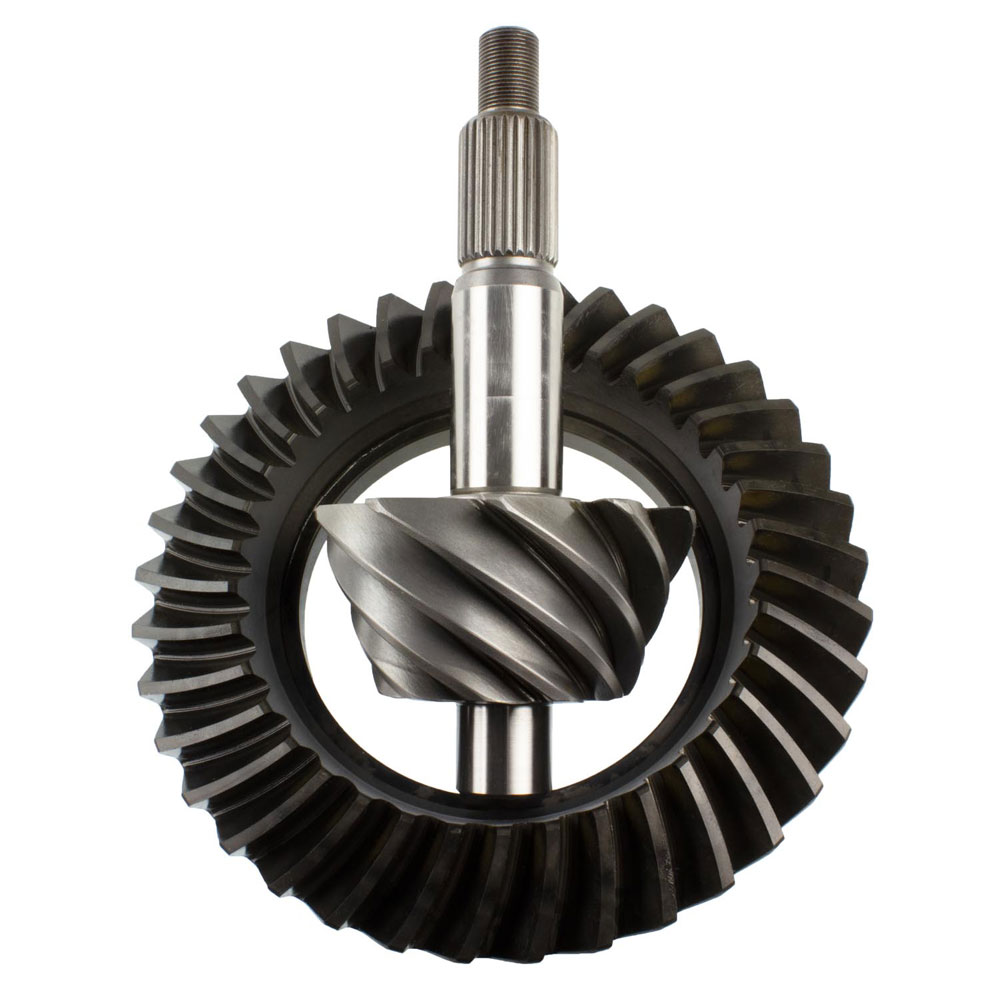 Motive Gear Differential Ring and Pinion F9-370; 3.7 9 in. Drop Out for 1966 to 1976 Ford, Lincoln, Mercury Bronco (66 to 86), E100 Econoline (69 to 83), E100 Econoline Club Wagon (75 to 83), E to 150 Econoline (75 to 86), E to 150 Econoline Club Wagon (75 to 86), E to 200 Econoline (69 to 74), F100 (75 to 83), F to 150 (75 to 86), Fairlane (57 to 70), Galaxie (59 to 67), Galaxie 500 (62 to 74), Gran Torino (72 to 76), Granada (75 to 80), LTD (65 to 79), LTD II (77 to 79), Maverick (70 to 77), Mustang (65 to 73), Ranchero (57 to 79), Thunderbird (55 to 79), Torino (68 to 76), Continental (58 to 79), Mark III (68 to 71), Versailles (77 to 80), Comet (64 to 77), Cougar (67 to 79), Grand Marquis (75 to 78), Marauder (63 to 70), Marquis (67 to 78), Montego (68 to 76) 