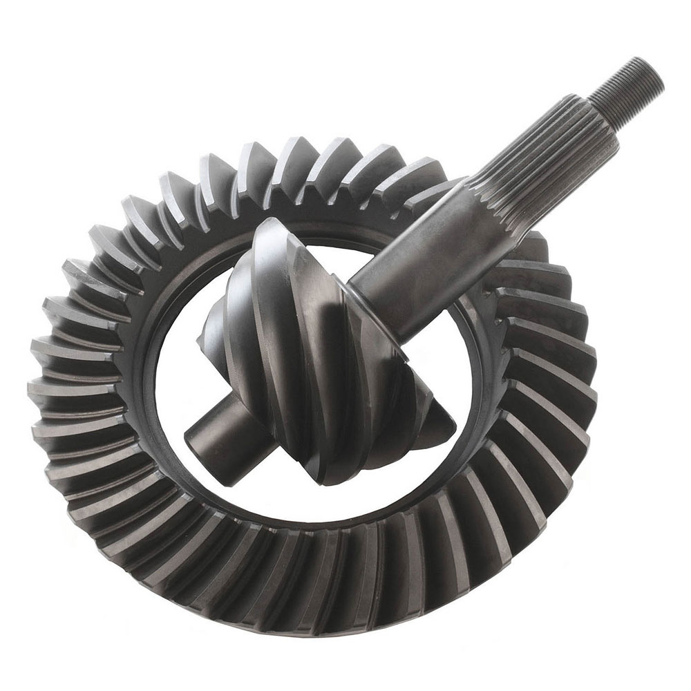 Motive Gear Differential Ring and Pinion F9-389A; A-Line 3.89 9 in. Drop Out for 1966 to 1976 Ford, Lincoln, Mercury Bronco (66 to 86), E100 Econoline (69 to 83), E100 Econoline Club Wagon (75 to 83), E to 150 Econoline (75 to 86), E to 150 Econoline Club Wagon (75 to 86), E to 200 Econoline (69 to 74), F100 (75 to 83), F to 150 (75 to 86), Fairlane (57 to 70), Galaxie (59 to 67), Galaxie 500 (62 to 74), Gran Torino (72 to 76), Granada (75 to 80), LTD (65 to 79), LTD II (77 to 79), Maverick (70 to 77), Mustang (65 to 73), Ranchero (57 to 79), Thunderbird (55 to 79), Torino (68 to 76), Continental (58 to 79), Mark III (68 to 71), Versailles (77 to 80), Comet (64 to 77), Cougar (67 to 79), Grand Marquis (75 to 78), Marauder (63 to 70), Marquis (67 to 78), Montego (68 to 76) 