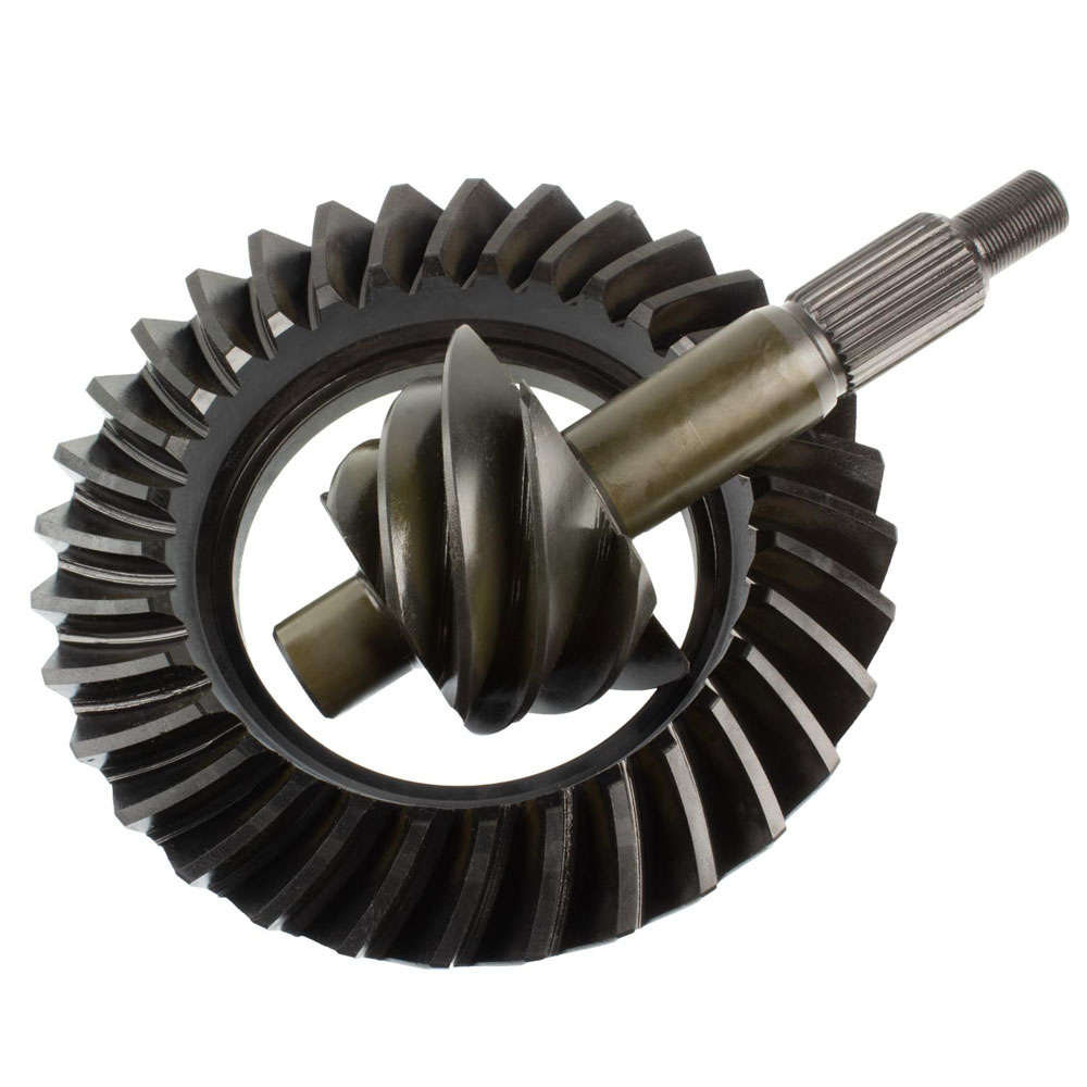 Motive Gear Differential Ring and Pinion F9-456; 4.56 9.000 in. Drop Out for 1966 to 1976 Ford, Lincoln, Mercury Bronco (66 to 86), E100 Econoline (69 to 83), E100 Econoline Club Wagon (75 to 83), E to 150 Econoline (75 to 86), E to 150 Econoline Club Wagon (75 to 86), E to 200 Econoline (69 to 74), F100 (75 to 83), F to 150 (75 to 86), Fairlane (57 to 70), Galaxie (59 to 67), Galaxie 500 (62 to 74), Gran Torino (72 to 76), Granada (75 to 80), LTD (65 to 79), LTD II (77 to 79), Maverick (70 to 77), Mustang (65 to 73), Ranchero (57 to 79), Thunderbird (55 to 79), Torino (68 to 76), Continental (58 to 79), Mark III (68 to 71), Versailles (77 to 80), Comet (64 to 77), Cougar (67 to 79), Grand Marquis (75 to 78), Marauder (63 to 70), Marquis (67 to 78), Montego (68 to 76) 