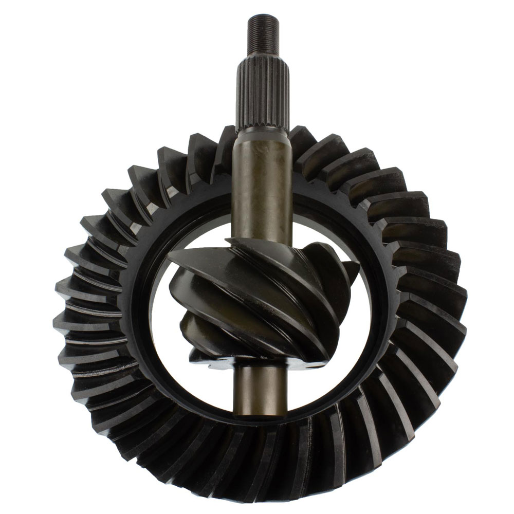 Motive Gear Differential Ring and Pinion F9-456; 4.56 9.000 in. Drop Out for 1966 to 1976 Ford, Lincoln, Mercury Bronco (66 to 86), E100 Econoline (69 to 83), E100 Econoline Club Wagon (75 to 83), E to 150 Econoline (75 to 86), E to 150 Econoline Club Wagon (75 to 86), E to 200 Econoline (69 to 74), F100 (75 to 83), F to 150 (75 to 86), Fairlane (57 to 70), Galaxie (59 to 67), Galaxie 500 (62 to 74), Gran Torino (72 to 76), Granada (75 to 80), LTD (65 to 79), LTD II (77 to 79), Maverick (70 to 77), Mustang (65 to 73), Ranchero (57 to 79), Thunderbird (55 to 79), Torino (68 to 76), Continental (58 to 79), Mark III (68 to 71), Versailles (77 to 80), Comet (64 to 77), Cougar (67 to 79), Grand Marquis (75 to 78), Marauder (63 to 70), Marquis (67 to 78), Montego (68 to 76) 