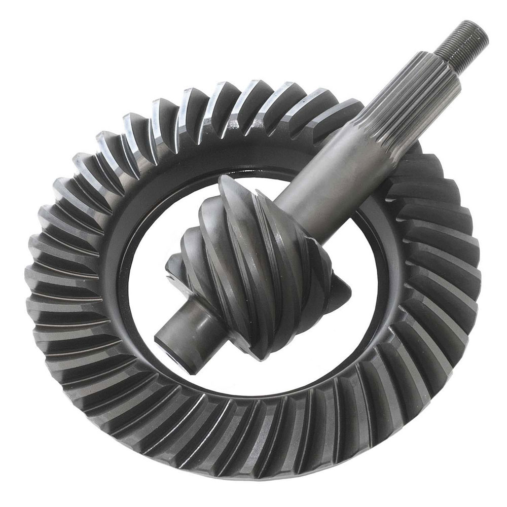 Motive Gear Differential Ring and Pinion F9-543A; A-Line 5.43 9 in. Drop Out for 1966 to 1976 Ford, Lincoln, Mercury Bronco (66 to 86), E100 Econoline (69 to 83), E100 Econoline Club Wagon (75 to 83), E to 150 Econoline (75 to 86), E to 150 Econoline Club Wagon (75 to 86), E to 200 Econoline (69 to 74), F100 (75 to 83), F to 150 (75 to 86), Fairlane (57 to 70), Galaxie (59 to 67), Galaxie 500 (62 to 74), Gran Torino (72 to 76), Granada (75 to 80), LTD (65 to 79), LTD II (77 to 79), Maverick (70 to 77), Mustang (65 to 73), Ranchero (57 to 79), Thunderbird (55 to 79), Torino (68 to 76), Continental (58 to 79), Mark III (68 to 71), Versailles (77 to 80), Comet (64 to 77), Cougar (67 to 79), Grand Marquis (75 to 78), Marauder (63 to 70), Marquis (67 to 78), Montego (68 to 76) 