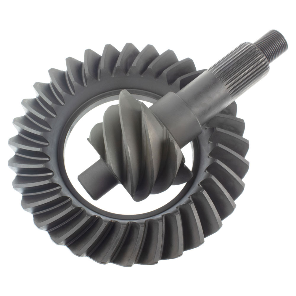 Motive Gear Differential Ring and Pinion F990457BP; Pro Gear 4.57 9 in. Drop Out for 1966 to 1976 Ford, Lincoln, Mercury Bronco (66 to 86), E100 Econoline (69 to 83), E100 Econoline Club Wagon (75 to 83), E150 Econoline (75 to 86), E150 Econoline Club Wagon (75 to 86), E200 Econoline (69 to 74), F100 (75 to 83), F150 (75 to 86), Fairlane (57 to 70), Galaxie (59 to 67), Galaxie 500 (62 to 74), Gran Torino (72 to 76), Granada (75 to 80), LTD (65 to 79), LTD II (77 to 79), Maverick (70 to 77), Mustang (65 to 73), Ranchero (57 to 79), Thunderbird (55 to 79), Torino (68 to 76), Continental (58 to 79), Mark III (68 to 71), Versailles (77 to 80), Comet (64 to 77), Cougar (67 to 79), Grand Marquis (75 to 78), Marauder (63 to 70), Marquis (67 to 78), Montego (68 to 76) 