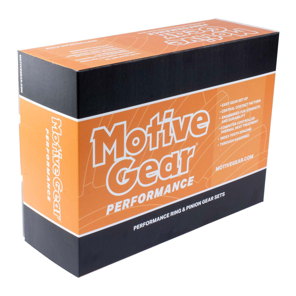 Motive Gear Differential Ring and Pinion F890457; Performance 4.57 Ford 9 in. Drop Out for 1966 to 1976 Ford, Lincoln, Mercury Bronco (66 to 86), E100 Econoline (69 to 83), E100 Econoline Club Wagon (75 to 83), E to 150 Econoline (75 to 86), E to 150 Econoline Club Wagon (75 to 86), E to 200 Econoline (69 to 74), F100 (75 to 83), F to 150 (75 to 86), Fairlane (57 to 70), Galaxie (59 to 67), Galaxie 500 (62 to 74), Gran Torino (72 to 76), Granada (75 to 80), LTD (65 to 79), LTD II (77 to 79), Maverick (70 to 77), Mustang (65 to 73), Ranchero (57 to 79), Thunderbird (55 to 79), Torino (68 to 76), Continental (58 to 79), Mark III (68 to 71), Versailles (77 to 80), Comet (64 to 77), Cougar (67 to 79), Grand Marquis (75 to 78), Marauder (63 to 70), Marquis (67 to 78), Montego (68 to 76) 