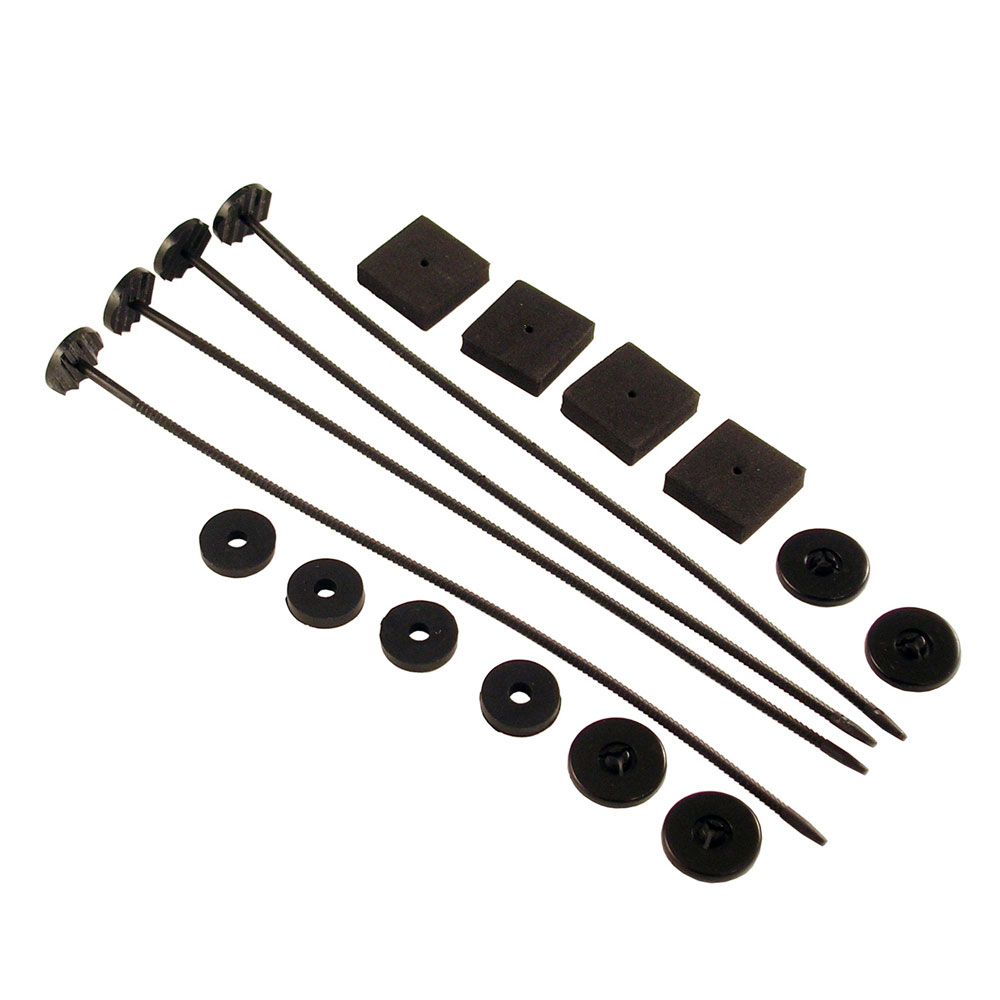 Maradyne Fan Mounting Kit M0912T; Universal Mounting Kit Black Plastic Push Through Radiator 