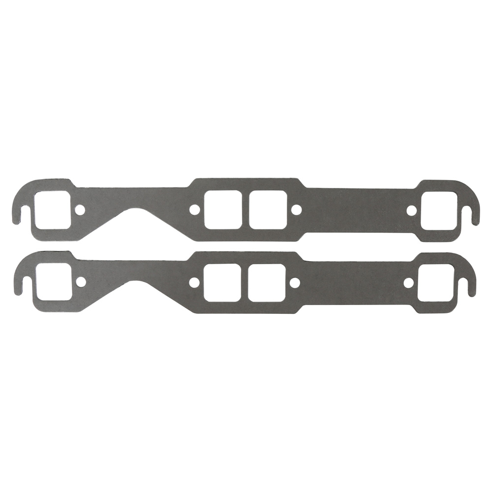 Mr Gasket Header Gaskets 150C; Performance Square 1.480 in. 1.450 in. Composite, Acrylic Blend for Chevy 262 to 400 