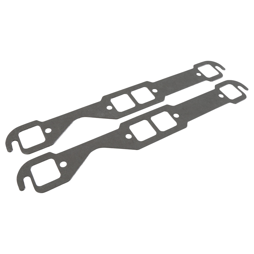 Mr Gasket Header Gaskets 150C; Performance Square 1.480 in. 1.450 in. Composite, Acrylic Blend for Chevy 262 to 400 