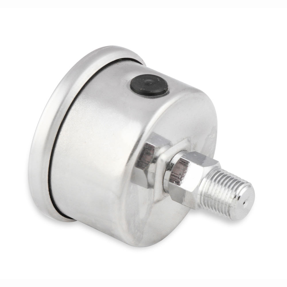 Mr Gasket Fuel Pressure Gauge 1563; Liquid Filled Inline 0 to 15 PSI 1-1/2 in. 