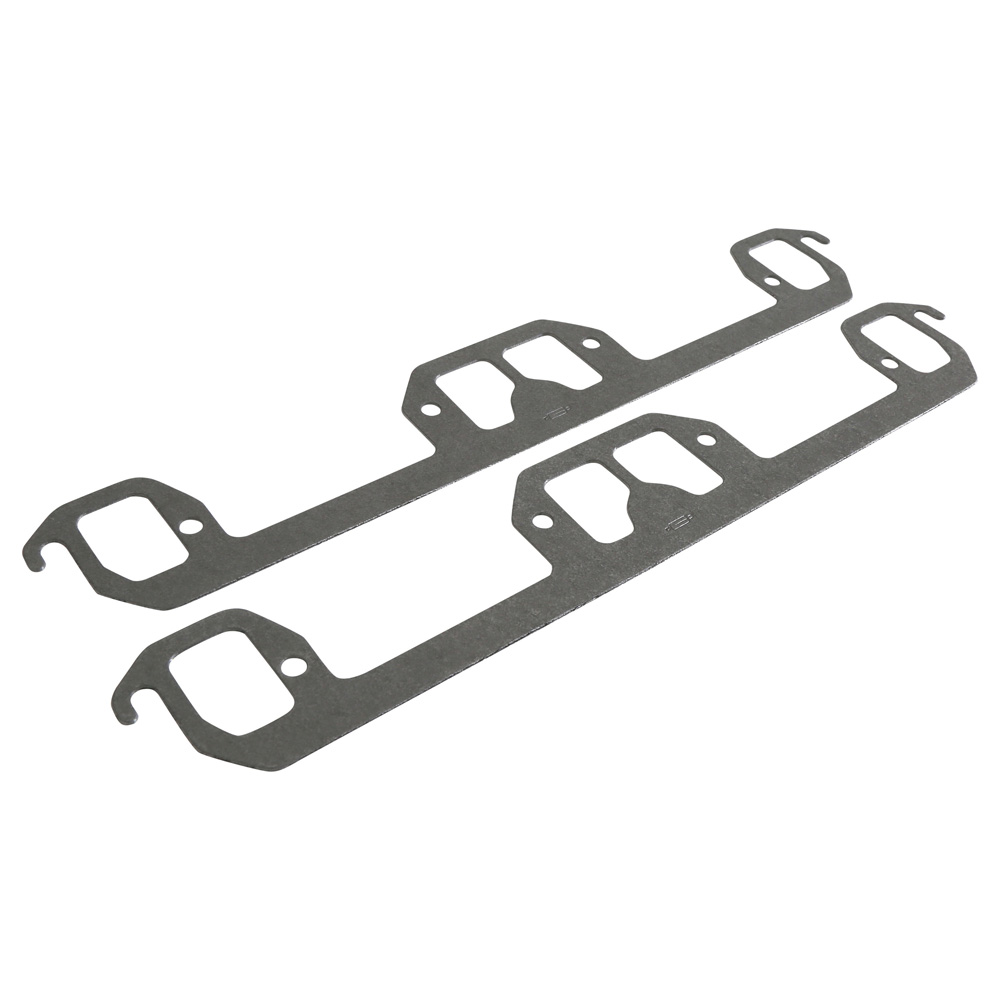 Mr Gasket Header Gaskets 358; Performance Rectangular 1.800 in. 1.300 in. Composite, Acrylic Blend for Chrysler 318 to 360 LA 
