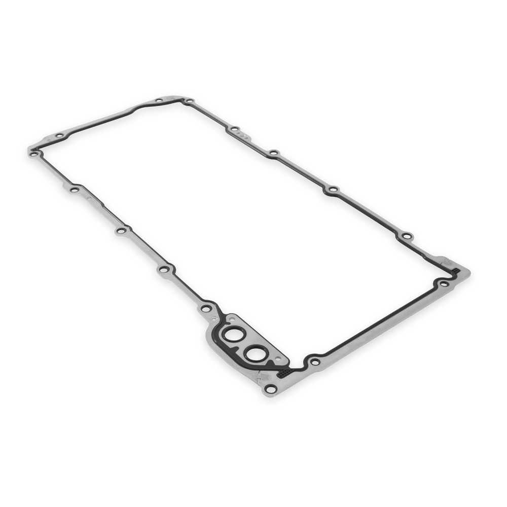 Mr Gasket Oil Pan Gasket 6665G; 1-Piece Rubber, Steel for GM LS 