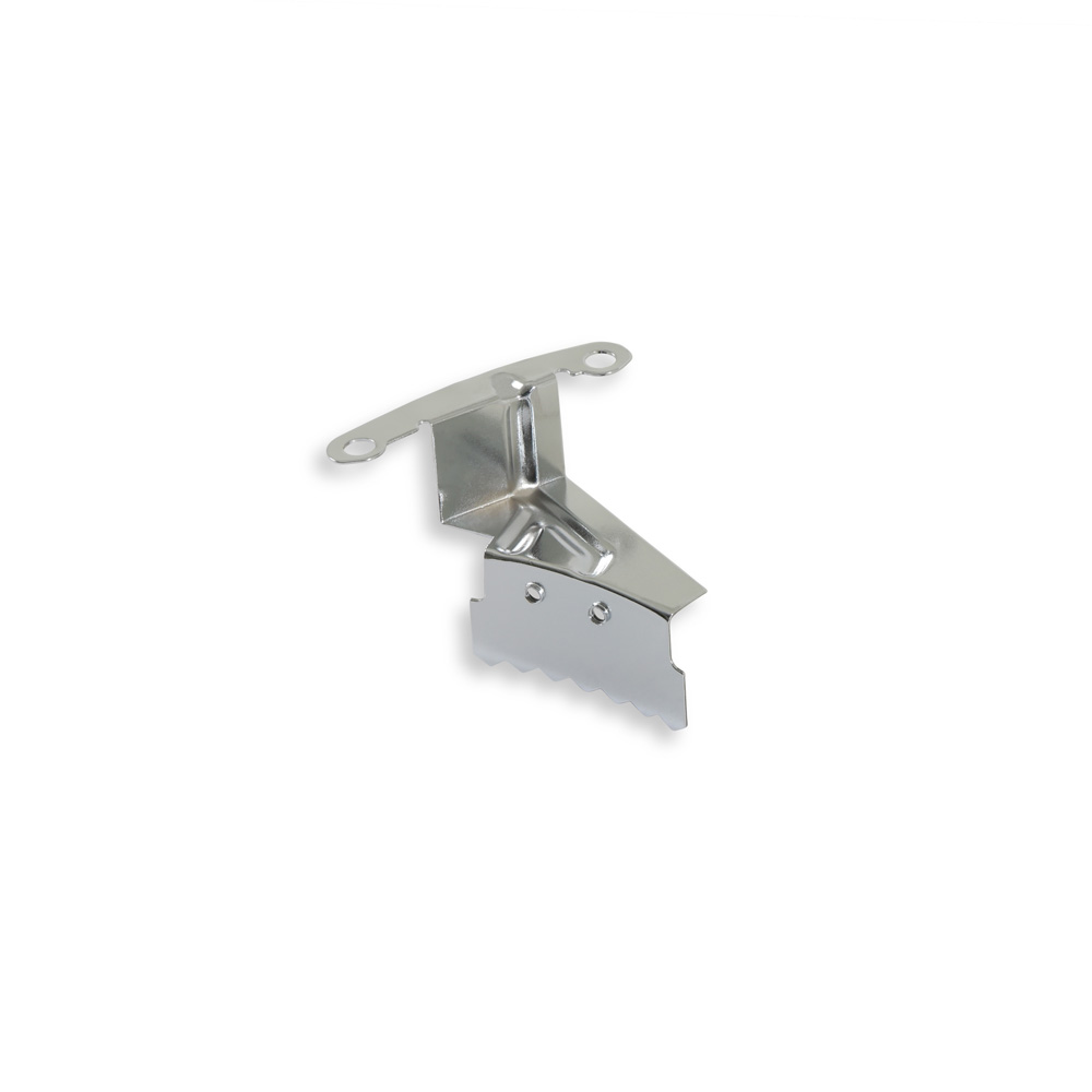 Mr Gasket Timing Pointer 4593; Chrome Timing Tab 8.000 in. Chrome Steel for Chevy 262 to 400 