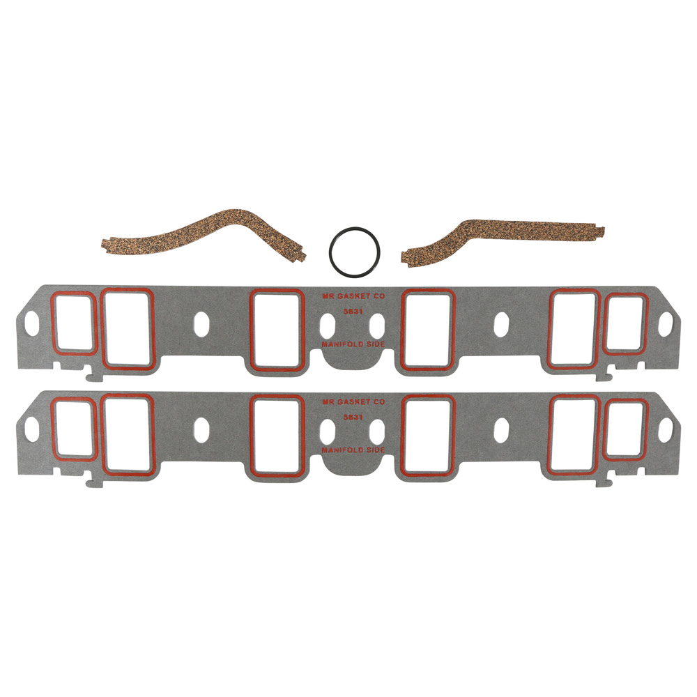 Mr Gasket Intake Manifold Gaskets 5831; Ultra Seal Composite with Silicone Beading for 1964 to 1976 Ford 221 to 351W 