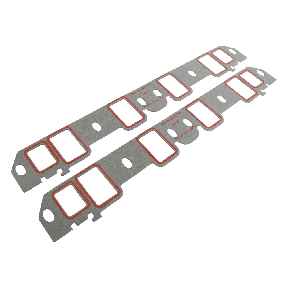 Mr Gasket Intake Manifold Gaskets 5831; Ultra Seal Composite with Silicone Beading for 1964 to 1976 Ford 221 to 351W 