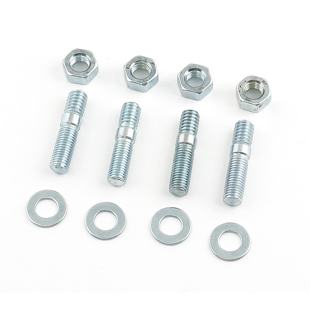 Mr Gasket Carburetor Stud Kit 59; 1.375 in. 5/16 in.-18 5/16 in.-24 Zinc Plated Steel Standard 