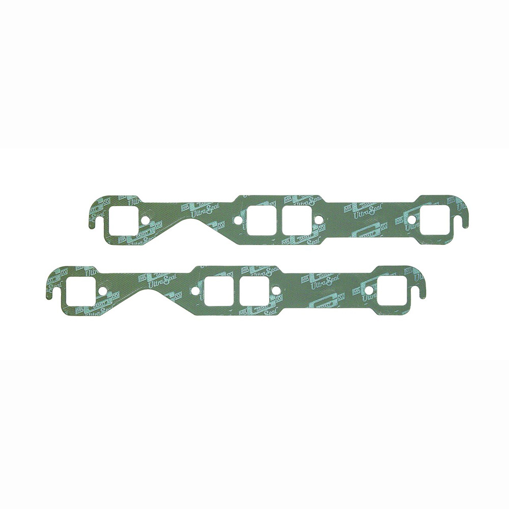Mr Gasket Header Gaskets 5900; Ultra Seal Square 1.480 in. 1.450 in. Steel Core Graphite for Chevy 262 to 400 