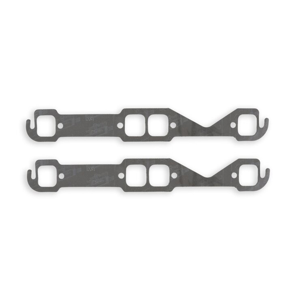 Mr Gasket Header Gaskets 5901; Ultra Seal Square 1.550 in. 1.450 in. Steel Core Graphite for Chevy 262 to 400 