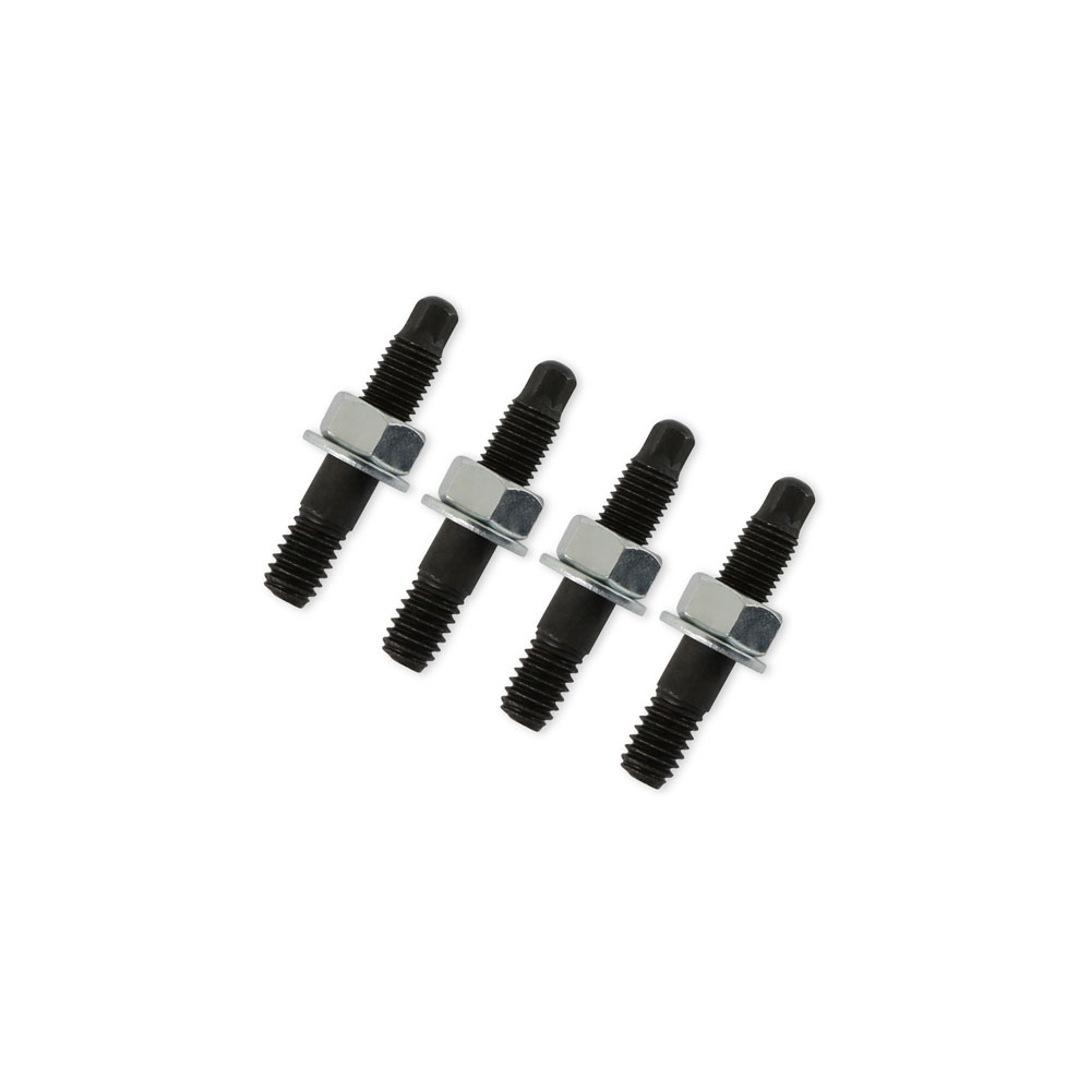 Mr Gasket Carburetor Stud Kit 6345G; 1.500 in. 5/16 in.-18 5/16 in.-24 Black Oxide Steel Bullet Nose 